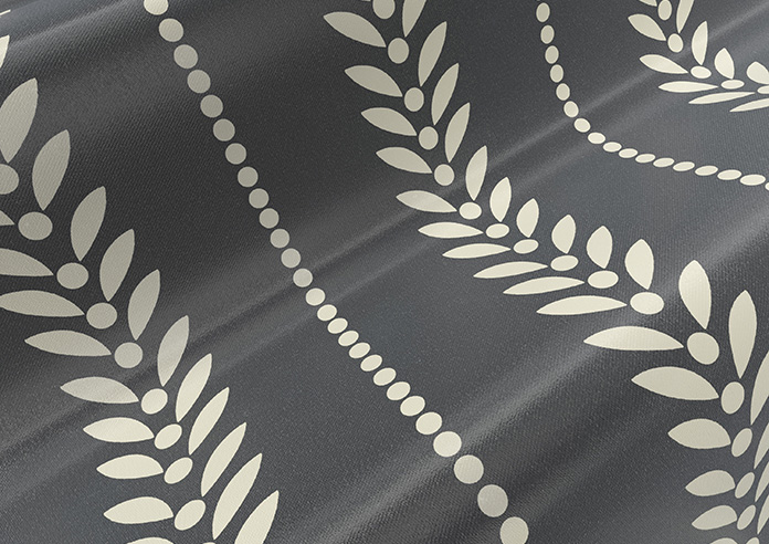 Laurel Stripe, Anthracite - Twist&Fit Roman Blind - Image 4